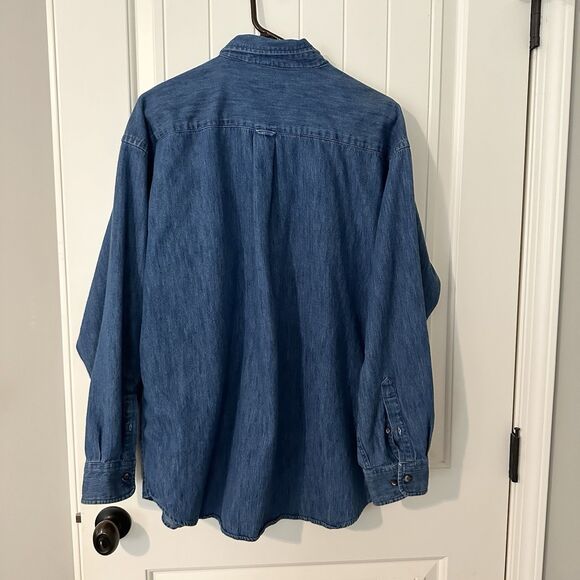 Vintage Tennessee Volunteers Denim Button Down Shirt Vols Men’s Size XL - Picture 2 of 5